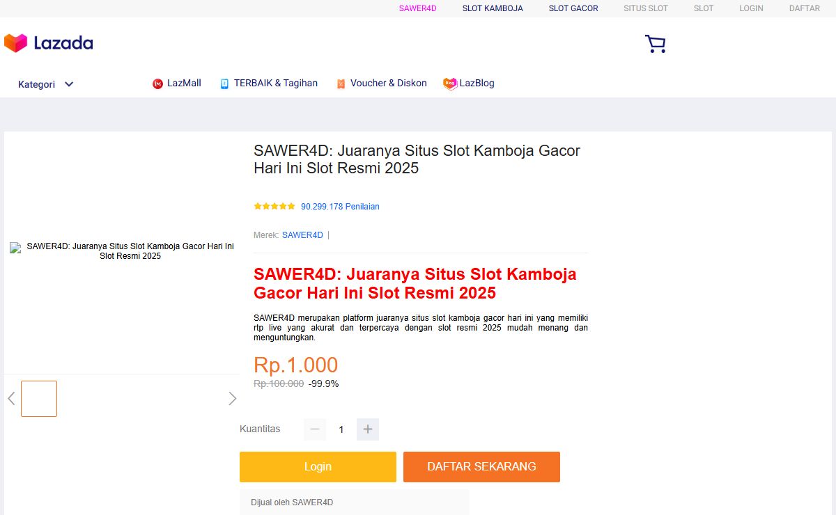 SAWER4D: Juaranya Situs Slot Kamboja Gacor Hari Ini Slot Resmi 2025