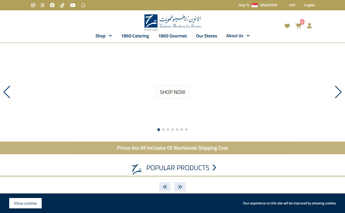 Zalatimo Brothers for Sweets, A World Of Gourmet Sweets