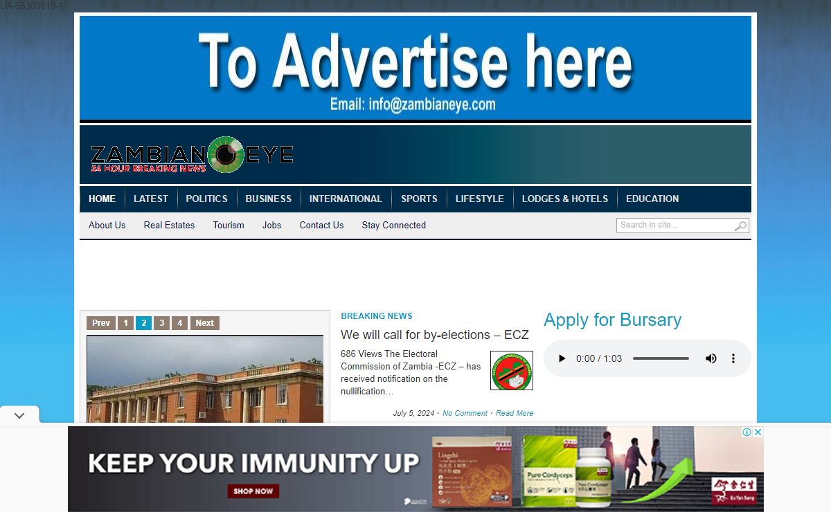 Zambian Eye - Breaking News and Current Affairs