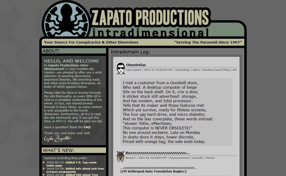 Zapato Productions intradimensional