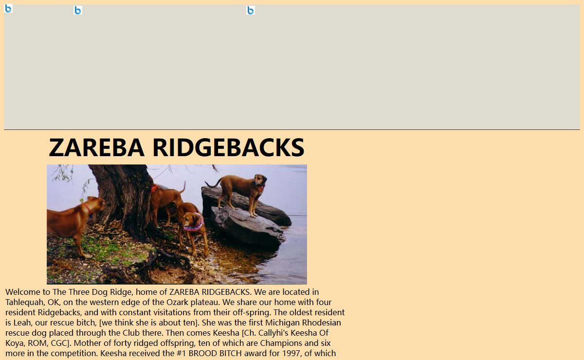 Zareba Ridgebacks