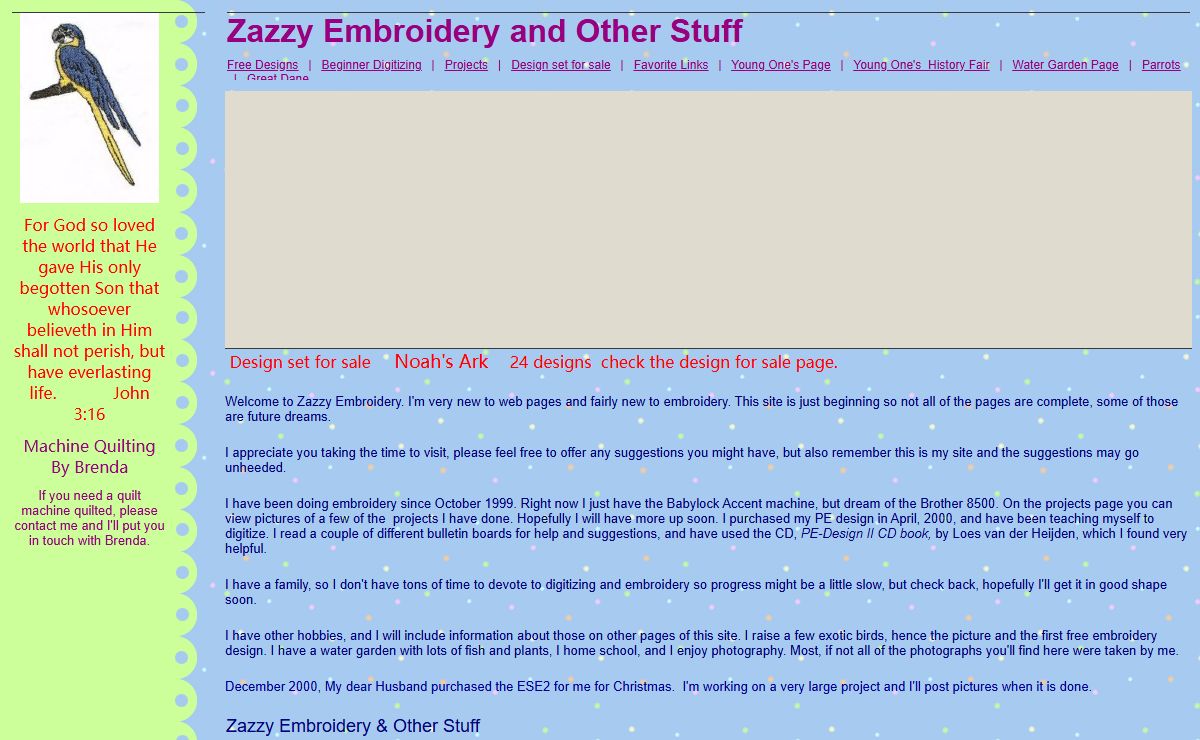 Zazzy Embroidery and Other Stuff