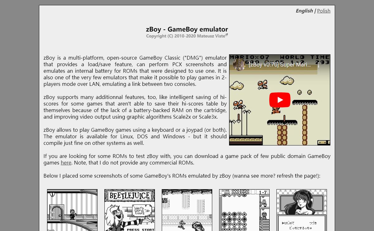 zBoy - GameBoy emulator