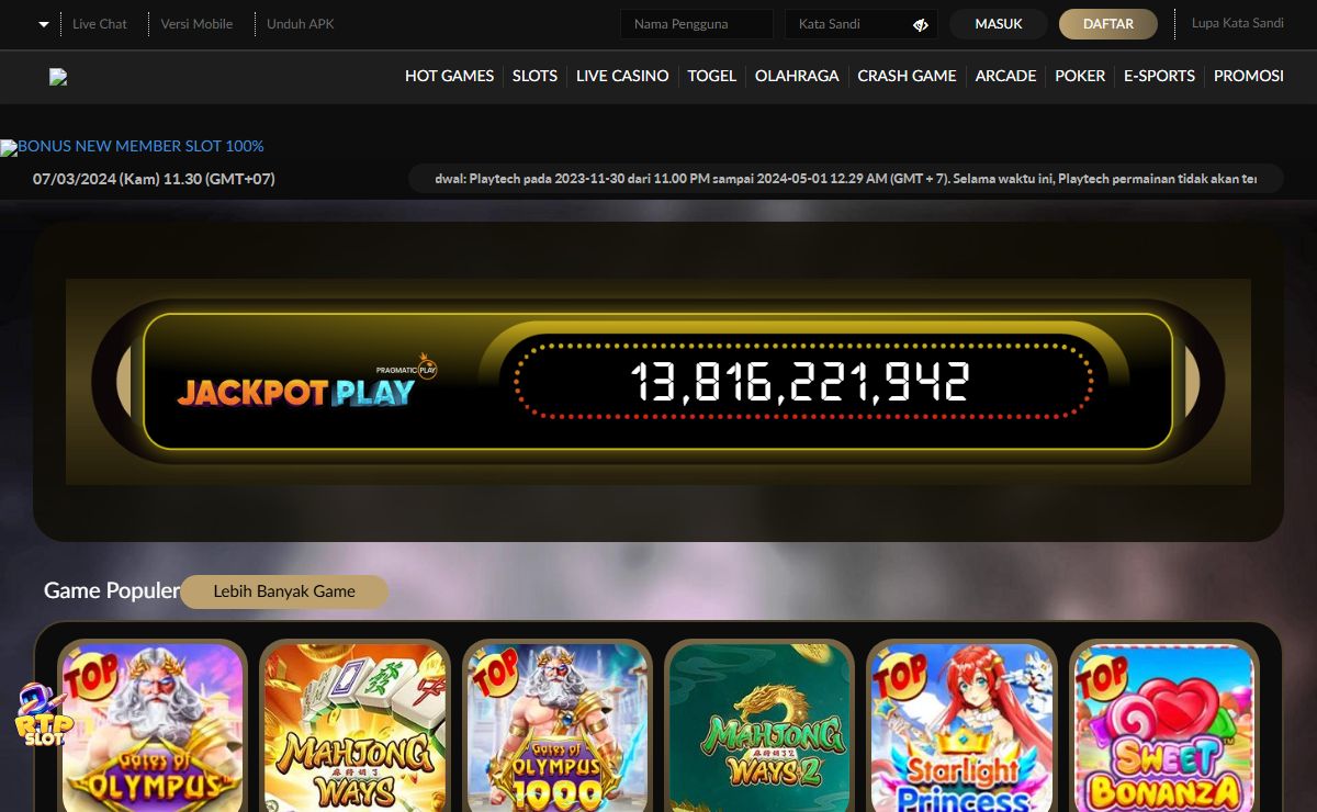 Slot Gacor Terbaru Hari Ini: Situs Slot Maxwin Gampang Menang & Terpercaya