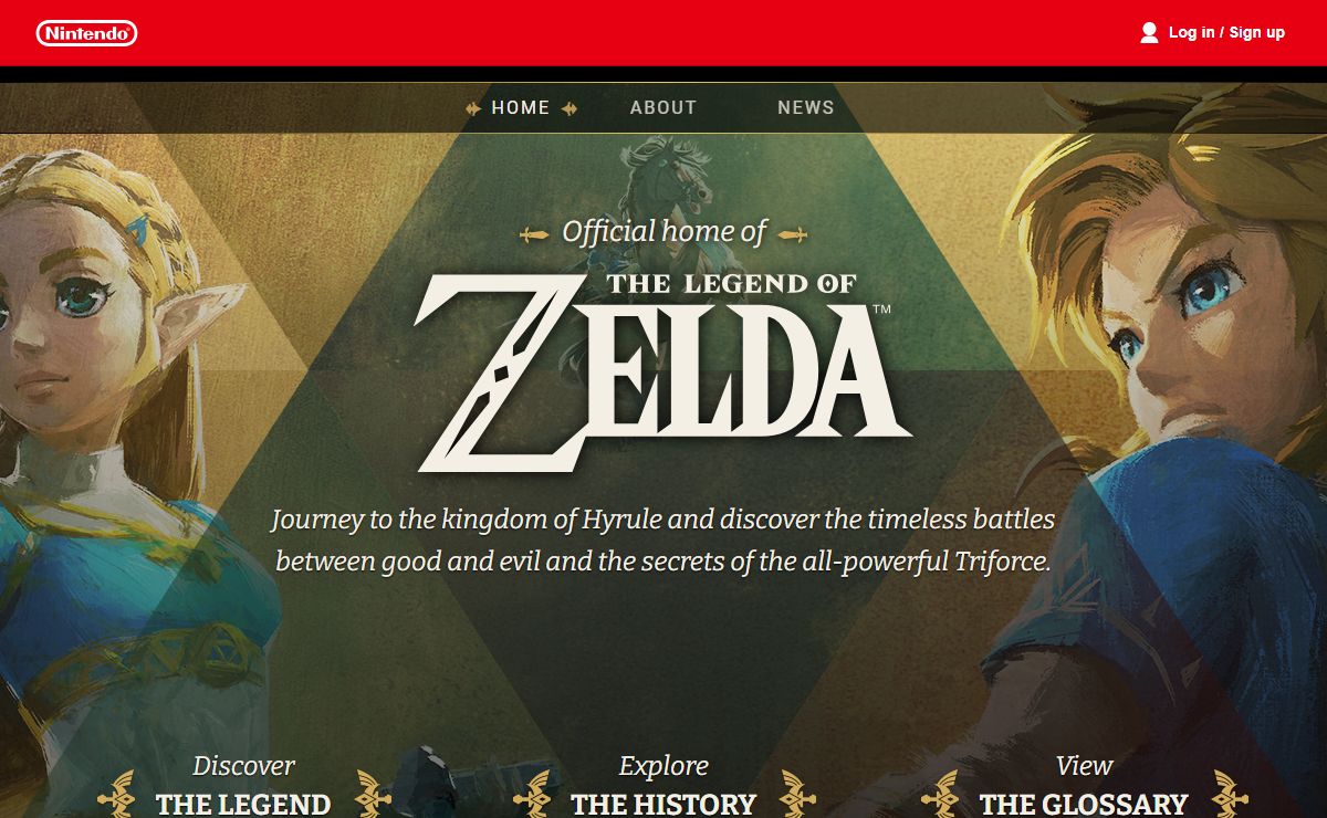 The official home for The Legend of Zelda - Home