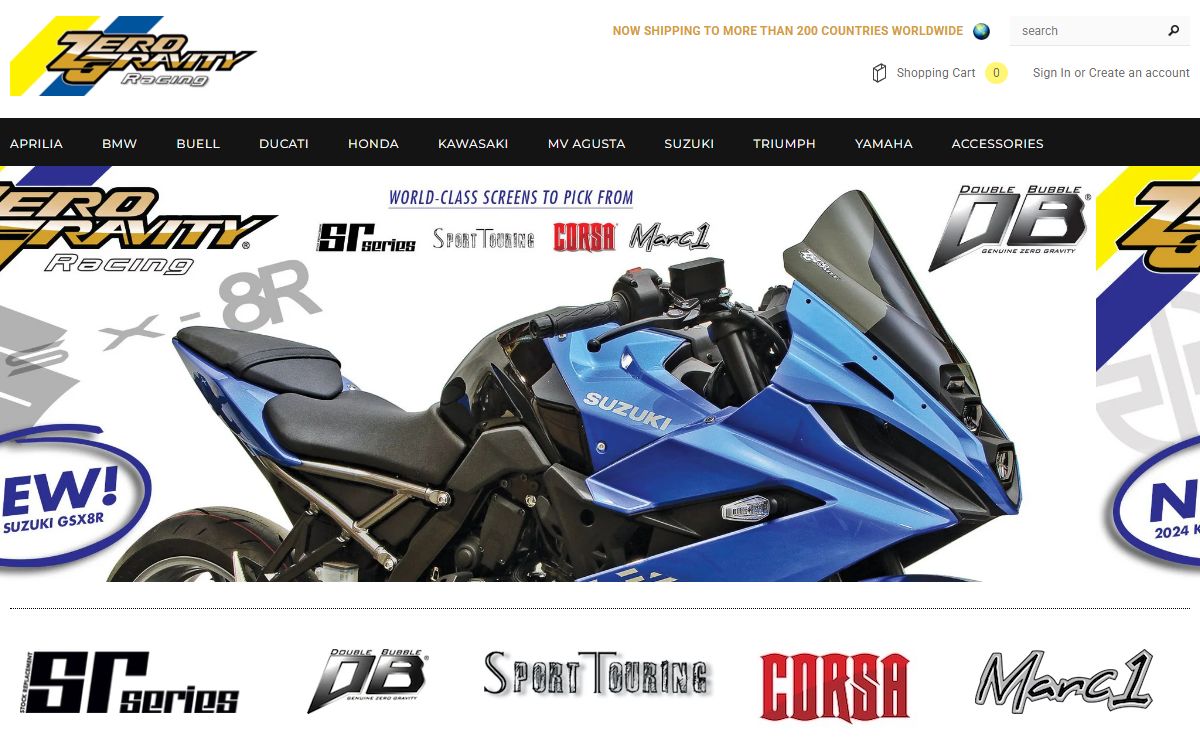 Zero Gravity: Precision Motorcycle Windscreens with Superior Optics – Zero Gravity Racing