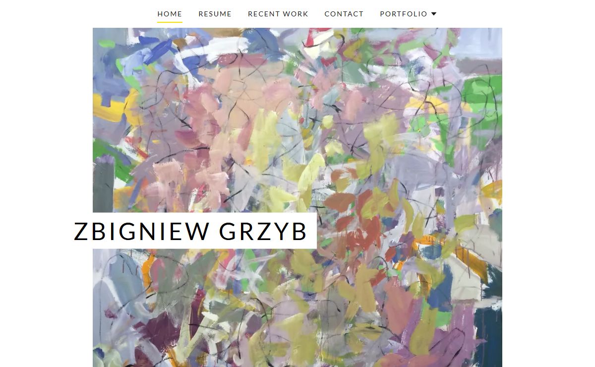 Original Abstract Expressionist paintings by Zbigniew Grzyb