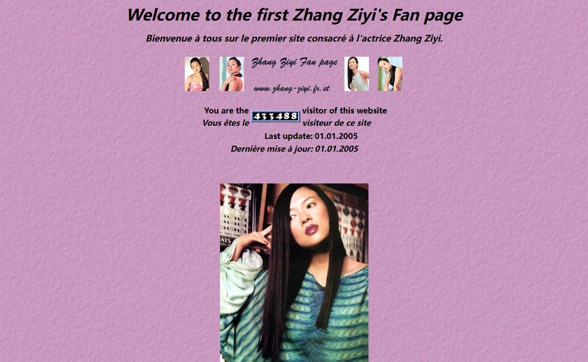 Zhang Ziyi Fan page