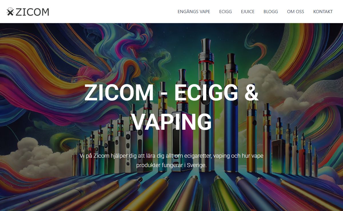 Zicom.se - Allt om vaping, ecigaretter och vape produkter.