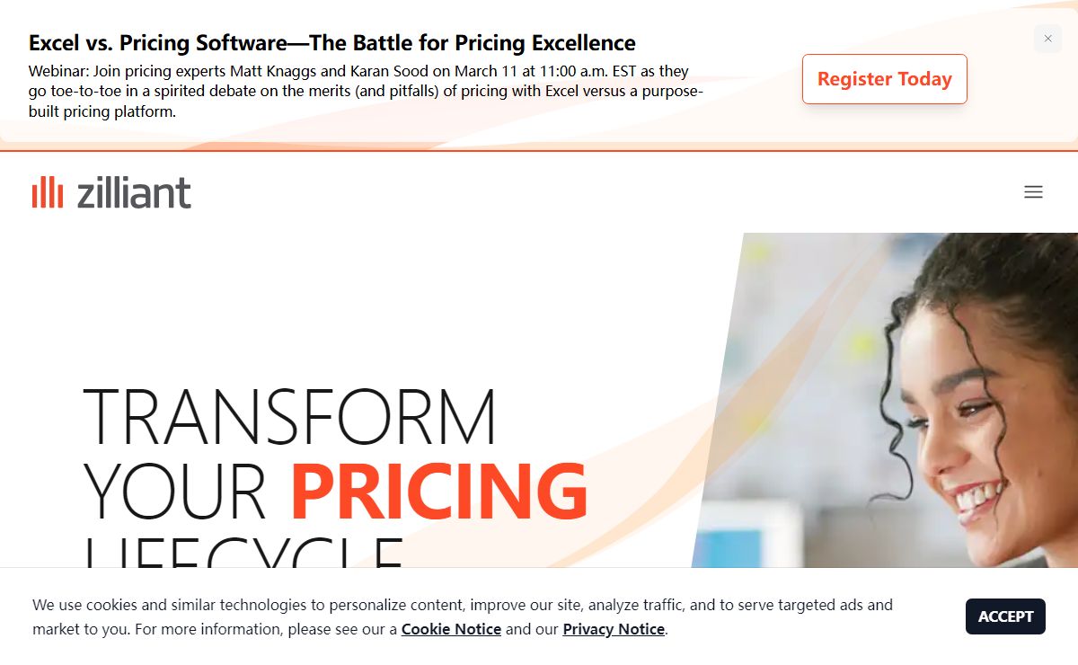 Zilliant Pricing, CPQ, and Revenue Optimization Software