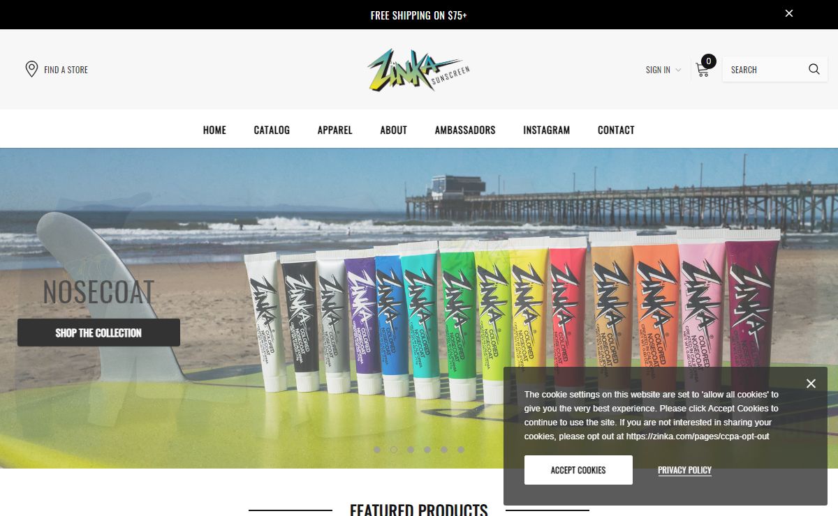 Zinka Sunscreen Official Website