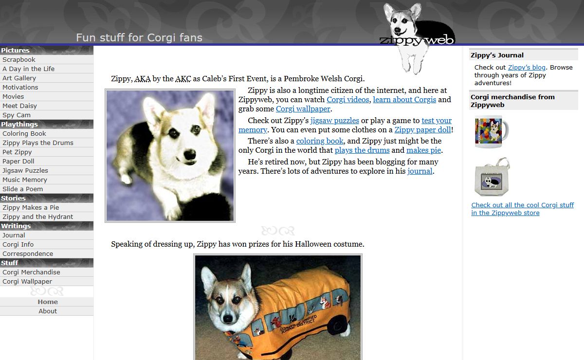 Zippyweb: Fun stuff for Corgi fans