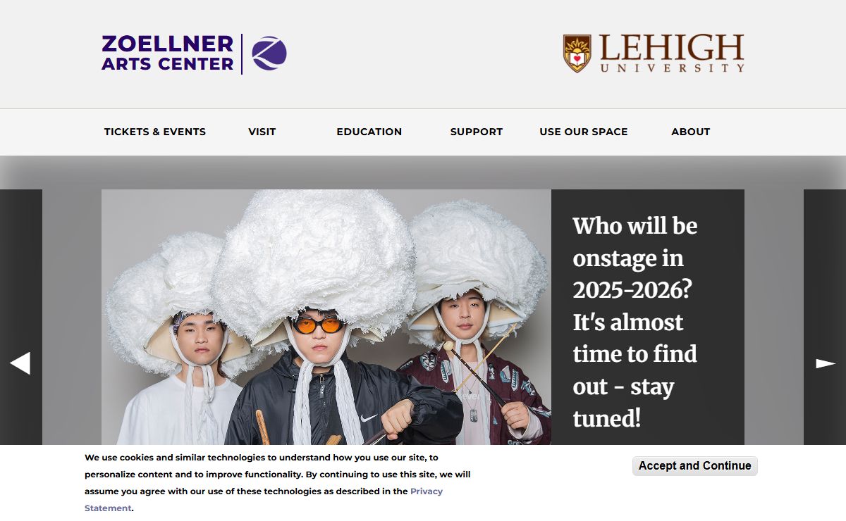 Home | Zoellner Arts Center