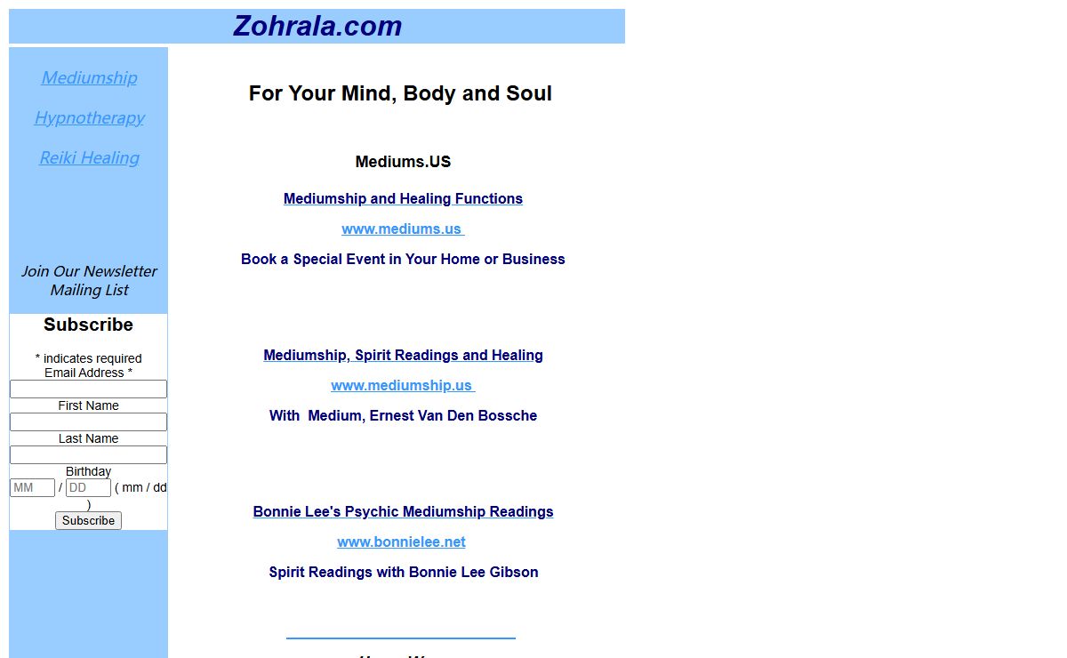 Zohrala.com for your mind, body and soul