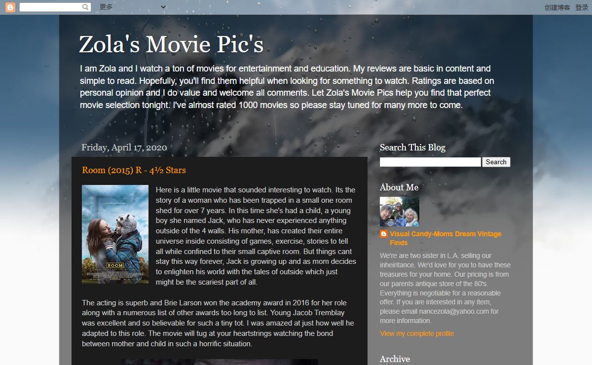 Zola's Movie Pic's