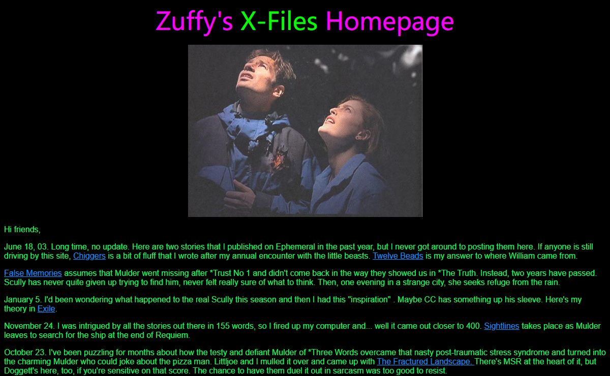 Zuffy's X-Files Homepage