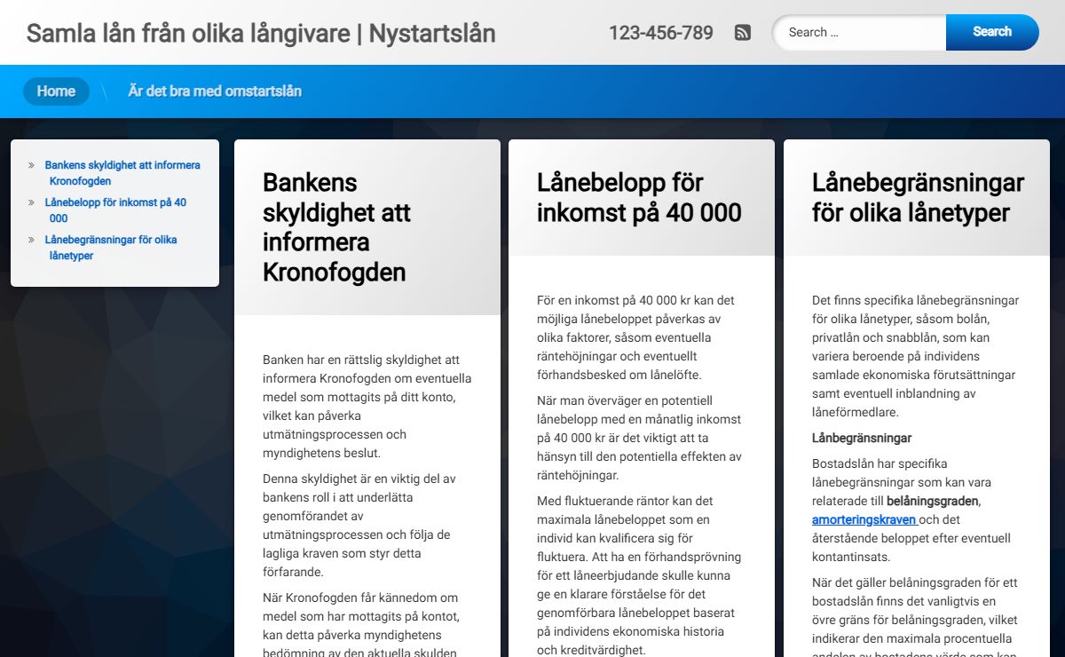 Samla lån från olika långivare | Nystartslån